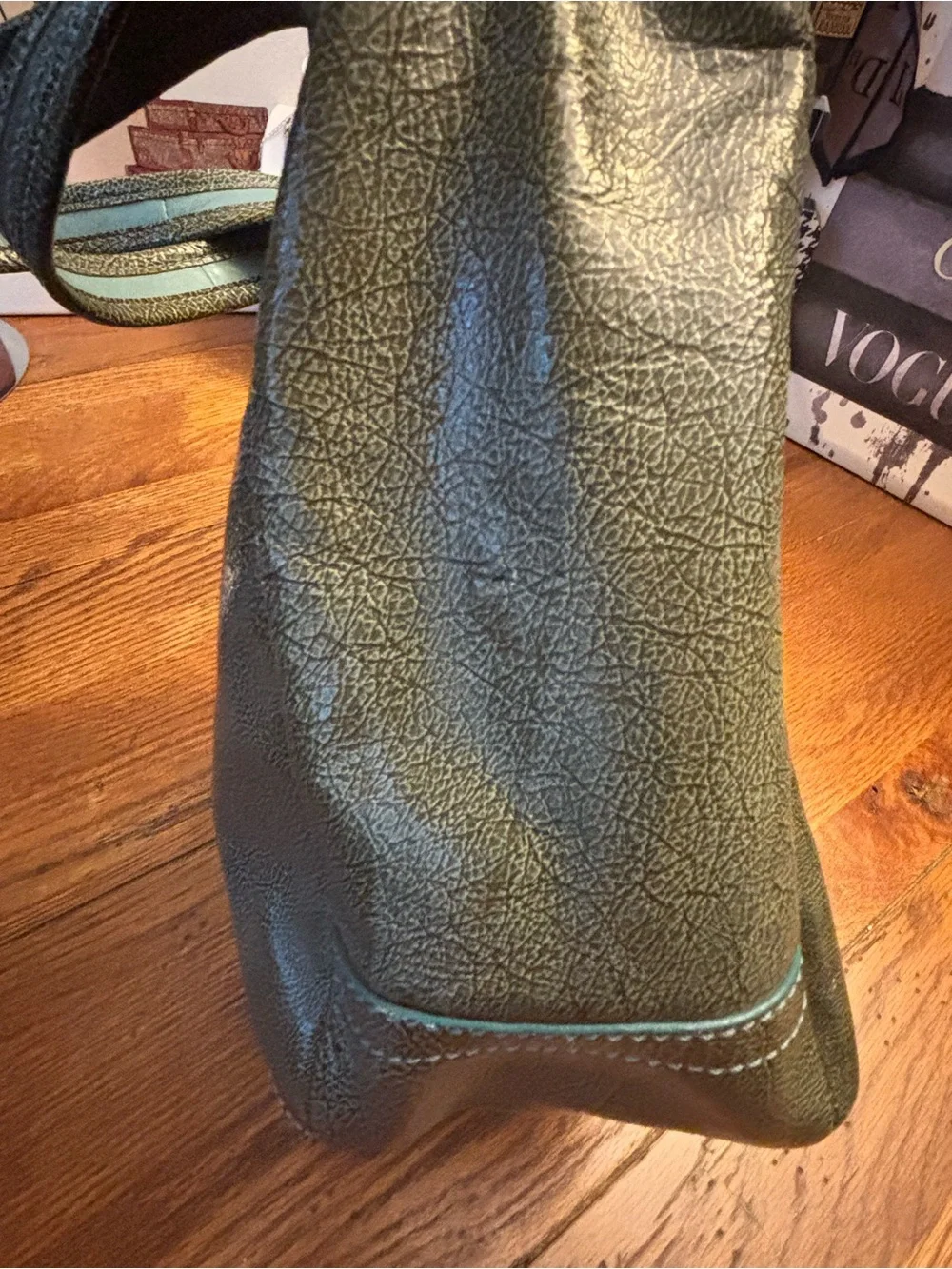 Coach Legacy Ergo Patent Leather Tote 11012 Metallic Green 65th Anniversary
